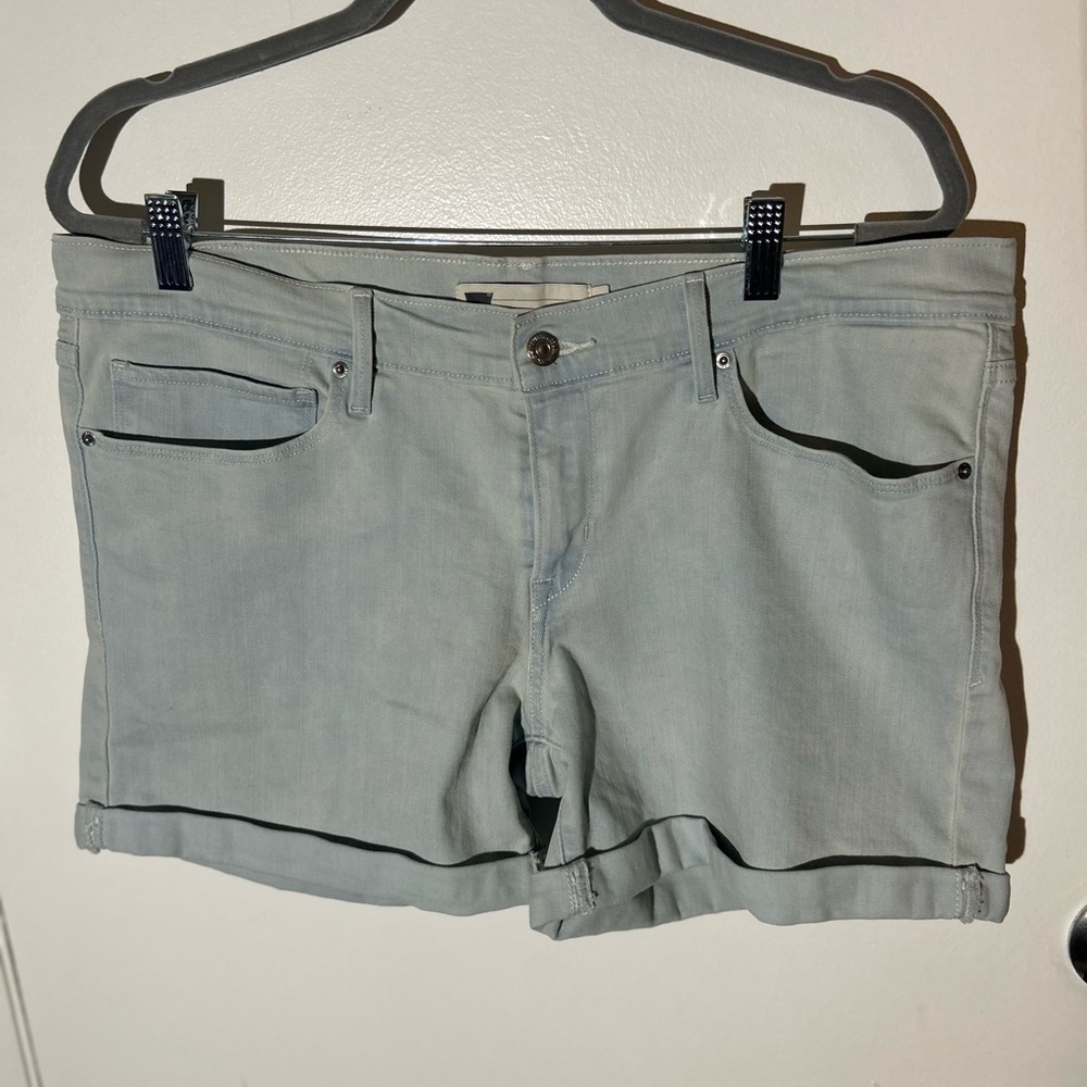 Levi's Women's Light Gray Jean Shorts